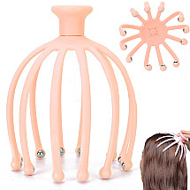 Relaxing hand-held scalp massager for head rubs