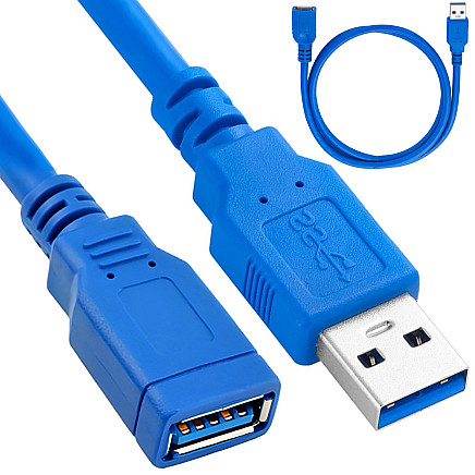USB 3.0 pagarinātājs, ekranēts adaptera vads 1,5m