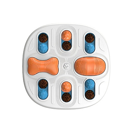 Attīstošā suņu rotaļlieta prāta spēle ar kārumiem un graužamajiem elementiem