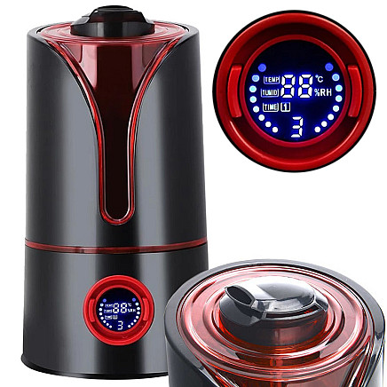 Ultraskaņas gaisa mitrinātājs un aromātu difuzors ar LED un taimeri