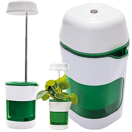 Plant growth panel lamp 6 led 4 uv self watering pot