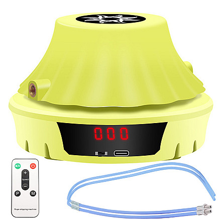 Interactive skipping rope with remote control for counting rotations