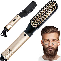 Electric beard and hair straightening comb for men