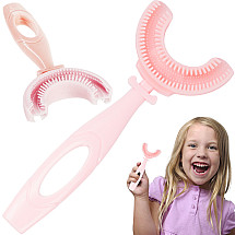 Silicone manual toothbrush for children letter u 360