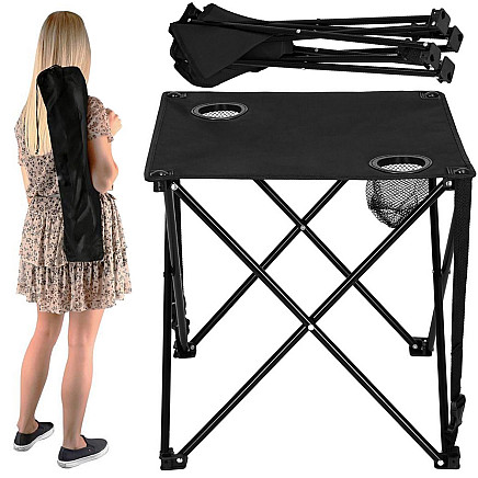 Small folding fishing table for a balcony for camping under a tent