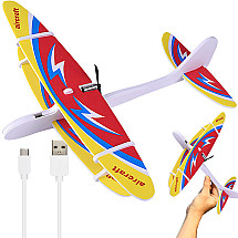 Polystyrene plane flying foam usb motor glider dart light