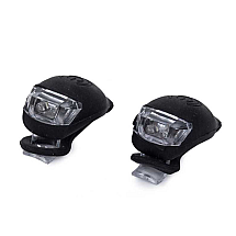 Bike light 2 led front light 2pcs silicone water resistant