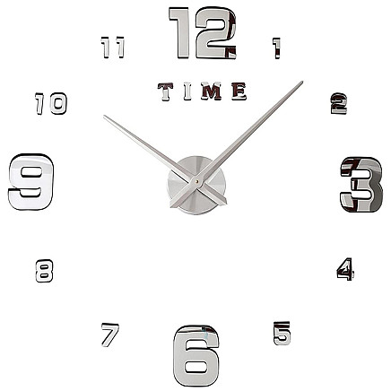 WALL CLOCK 27 SILVER (50) GAB_A