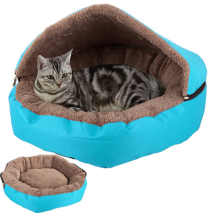 DOG CAT BED BLUE HOUSE (25) GAB_C