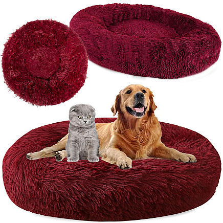 PLUSH BED 80 BURGUNDY  (20)