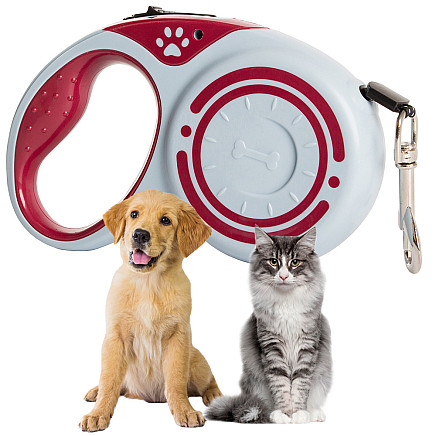 AUTOMATIC LEASH 186 5M RED (108) GAB_A