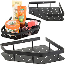 Loft Stila Vannas Istabas Stūra Plaukts Melns