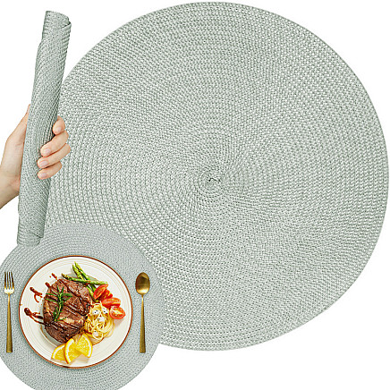 ROUND TABLE MAT SILVER (300) GAB_A