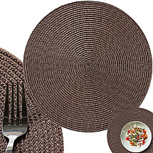 ROUND TABLE MAT BROWN (300) GAB_A