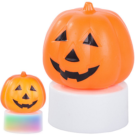 Led pumpkin light glowing figurine decoration halloween decoration battery operated