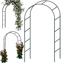 Garden pergola flower support for climbing plants arch for roses ivy metal