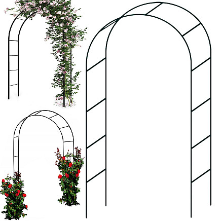 Garden pergola flower support for climbing plants arch for roses ivy metal