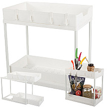 Spice rack pull-out shelf kitchen organiser countertop shelf standing