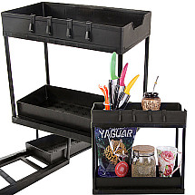 Spice rack pull-out shelf kitchen organiser countertop shelf standing