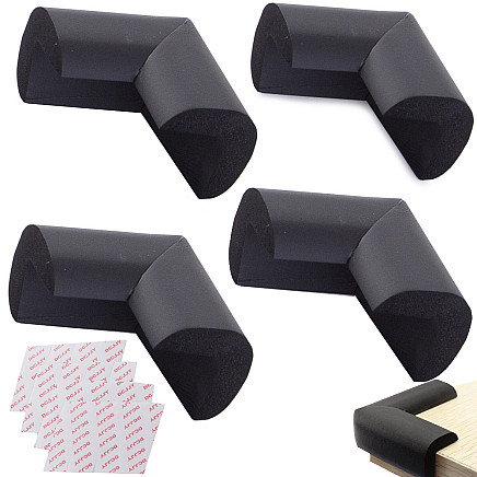 Furniture corner surface for furniture channels black stickers x4