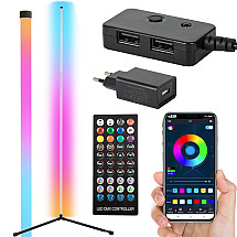 Floor corner rgb led nightstand lamp for bedroom application 1.5