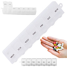 Medication container weekly medication cassette supplement organiser 7 days