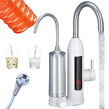 Instantaneous water heater 3000w with filter tap lcd kitchen faucet