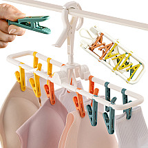 Dryer for socks underwear clothes hanger hanging 12 clothespins set
