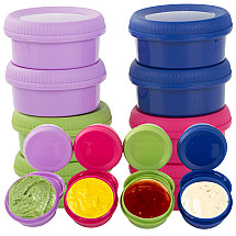 Dip containers for dips sauces 80ml 8pcs lid dressing set