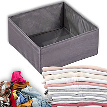 Tekstila atvilktņu organizators apakšveļai un drēbēm, pelēks
