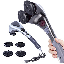 Double vibrating body massager warming slimming cellulite