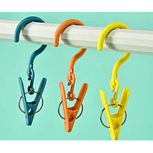 Clip with hook set of 3 pieces laundry drying clip