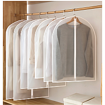 Liels 60x100 cm drēbju pārvalks uzvalkiem, kleitām un mēteļiem ar rāvējslēdzēju