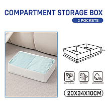 Lingerie drawer organiser clothes socks drawer with divider grey