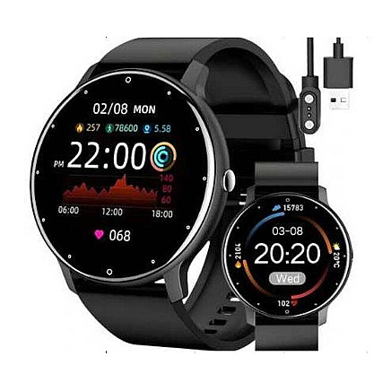 Smartwatch womens watch mens rubber strap sport bluetooth calls