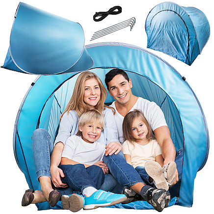 Beach tent self-folding lockable large pop-up cover for the beach