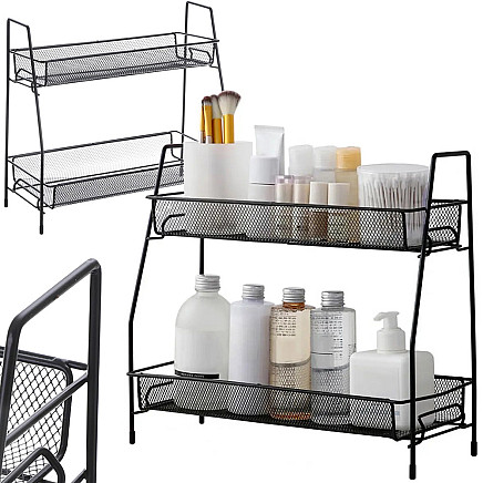 Kitchen shelf kitchen organiser standing two-tier loft spice rack