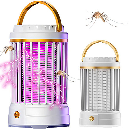 Mosquito repellent uv led rechargeable pendant insect lamp 2 modes with light