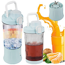 Portable USB wireless smoothie blender, ice crusher, blue