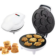 Electric waffle maker for waffles and cookies, moulds with various designs, 1200W