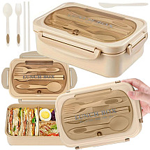 Lunchbox breakfast box lunch box with compartments cutlery