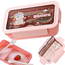 LUNCH BOX 1.1L HXD6627 PINK (72) GAB_A