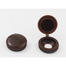 Skrūvju vāciņu komplekts brūns 100 gab.