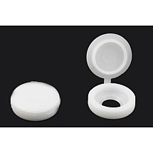 Skrūvju vāciņu komplekts balts 100 gab.