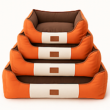 RECTANGULAR PET BED M ORANGE (30)