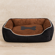 PET BED BONE L BROWN (25)