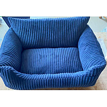 PET BED CORDUROY BLUE S (10)