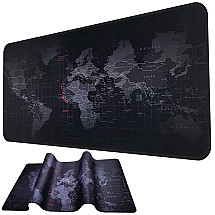 Large office world map mousepad 80x30