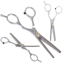 Hairdressing scissors for shading deglossing