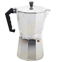 Espresso Kafijas Vārāmā Kanna un plīts, geizera 600ml, Sudraba